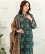 Emerald Heritage Printed Lawn Suit