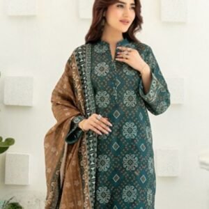 Emerald Heritage Printed Lawn Suit