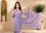 Lavender Bloom 3-Piece Lawn Suit