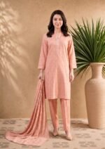 Peach Blossom Rotary Print Suit - Image 2
