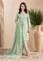 Pistachio Green Foliage Suit - Image 2