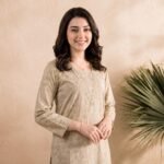 Beige Elegance Printed Lawn Suit