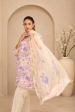 Floral Lavender 3-Piece Lawn Ensemble - Image 3