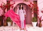 Soft Blush Pink Floral 3-Piece Lawn Suit - Image 2