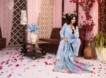 Sky Blue Botanical 3-Piece Lawn Suit - Image 2