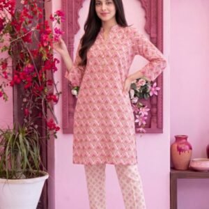 Peach Arch Floral 3-Piece Lawn Suit