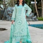 Fresh Seafoam Green 3-Piece Lawn Suit
