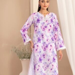 Lavender Bloom Printed 3-Piece Suit