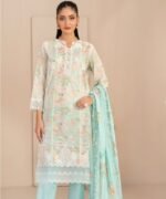 Mint Garden Printed 3-Piece Suit