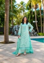 Fresh Seafoam Green 3-Piece Lawn Suit - Image 3
