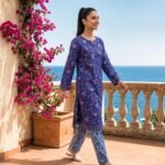 Indigo Ocean Printed 2-Piece Lawn Suit
