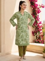 Olive Meadow Stitched 2-Piece - Image 2
