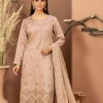 Mocha Elegance Embroidered 3-Piece Suit