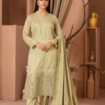 Olive Grace Embroidered 3-Piece Suit